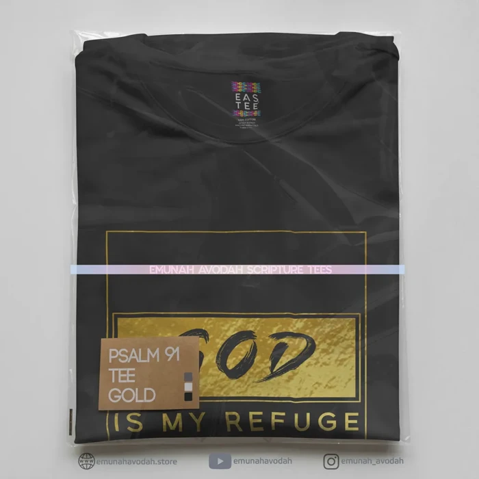 Elegant T-Shirt with Psalm 91 message - Image 2