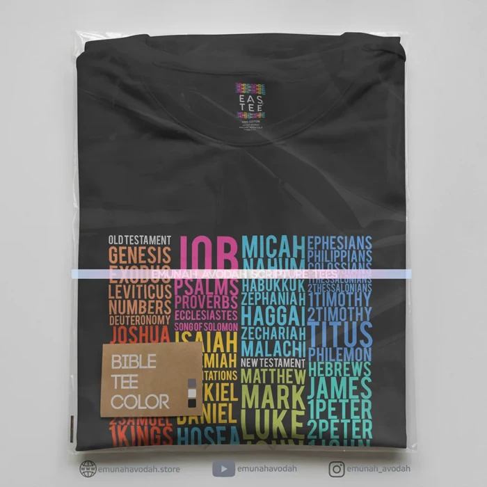 Elegant T-Shirt with Bible books - Image 2