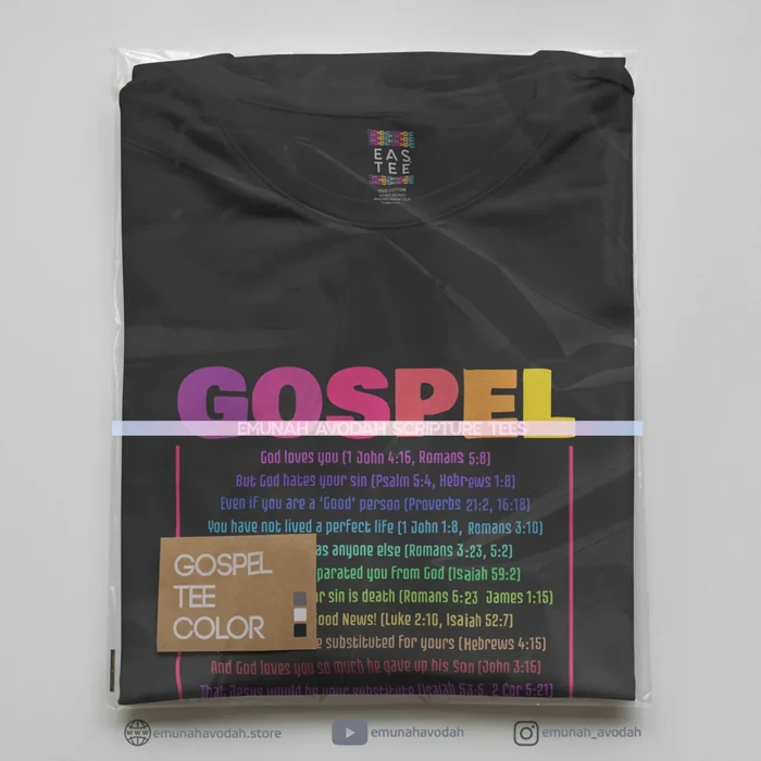 Elegant T-Shirt with Colorful Gospel Message - Image 2