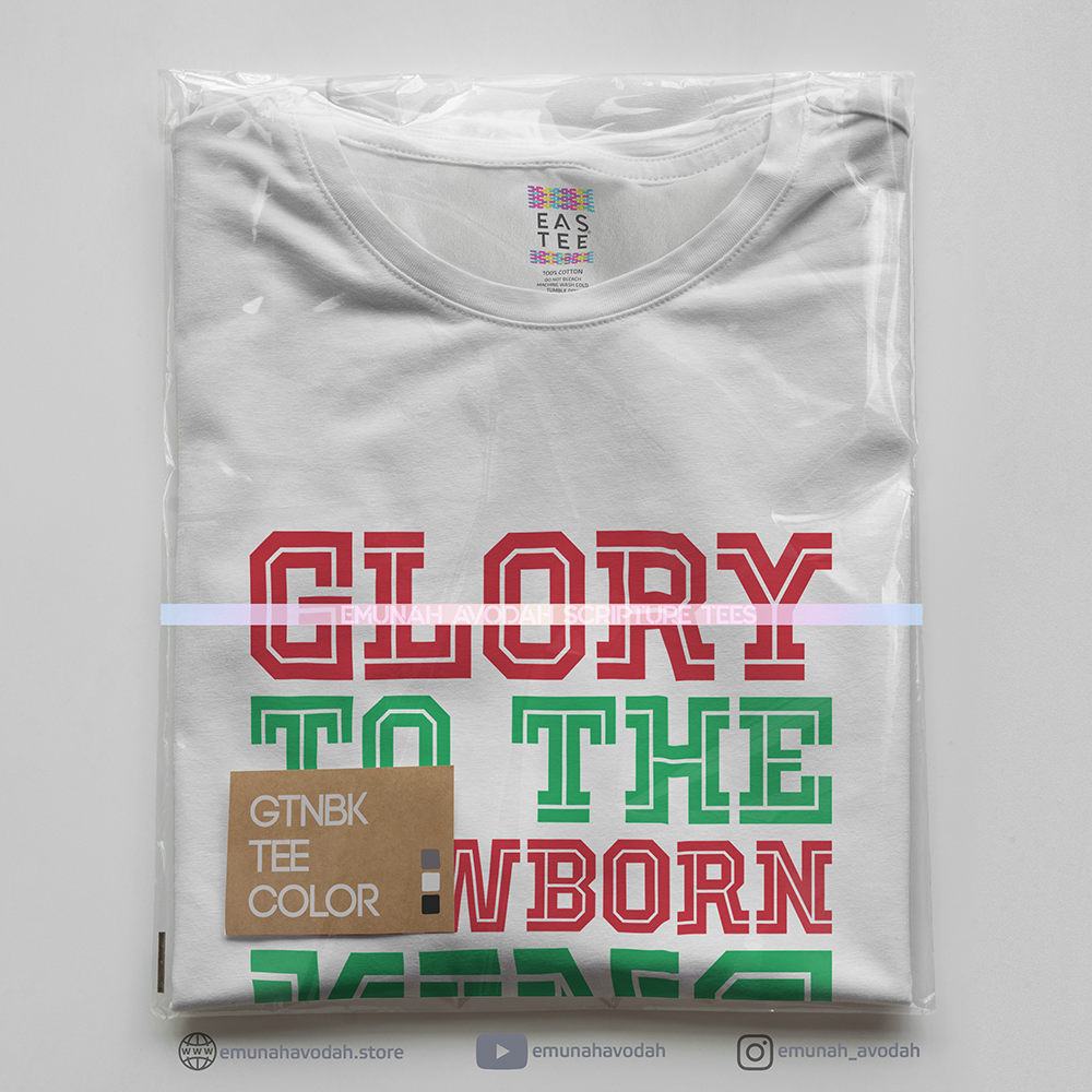 Elegant T-Shirt declaring Glory To The King - Image 4