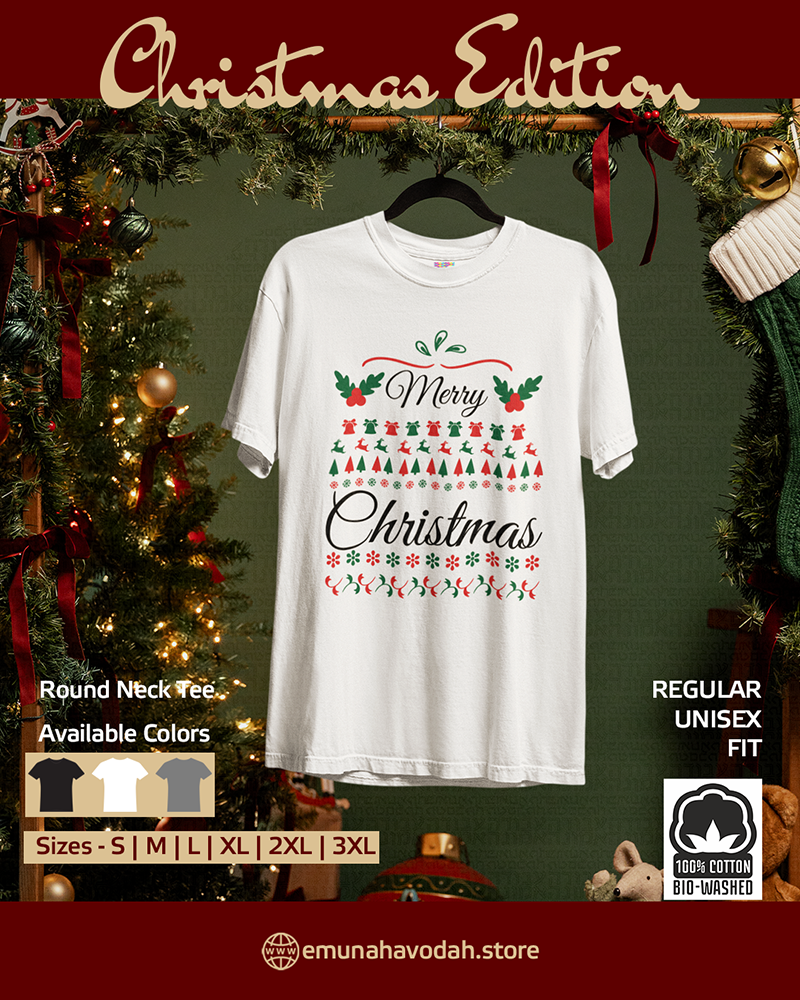 Elegant T-Shirt wishing Merry Christmas